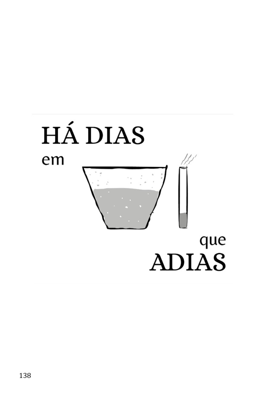 Poema visual Há dias em copo que adias, de Victor Rabello Ayres, reproduzido como imagem da página original.